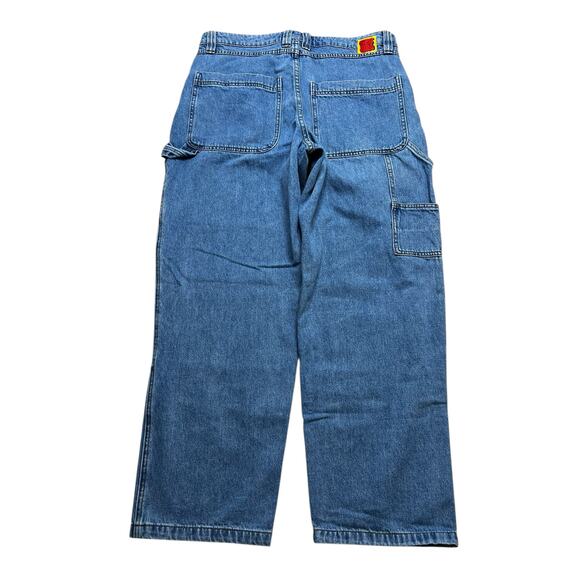 Y2K Empyre Baggy Carpenter Jeans Relaxed Loose Fit Blue Denim Men's 32 (34x 28 - Picture 5 of 11